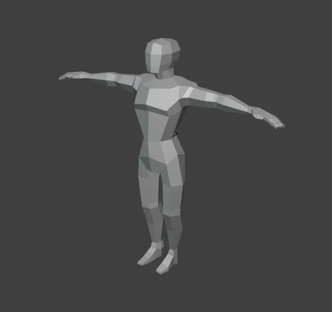 Mô hình người Low Poly độc đáo cho dự án in 3D - Image 1