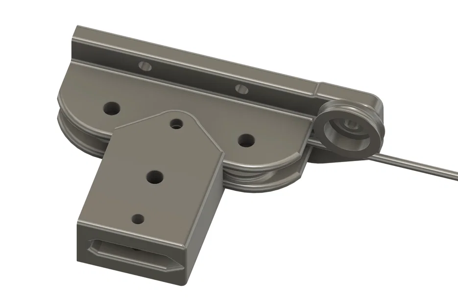 Pulley kéo cáp dùng 608 bearing cho roof box, xe đạp, garage - Image 3