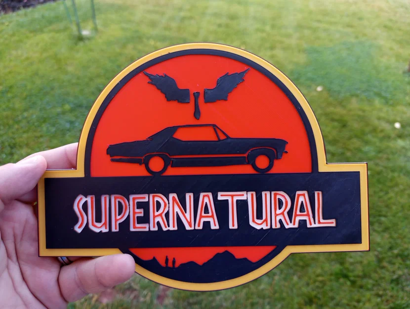 Mô hình trang trí tường Supernatural chủ đề Jurassic Park - Image 1