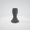 Bình hoa Low Poly 3D - Mẫu trang trí nội thất hiện đại dễ in - Thumbnail 1