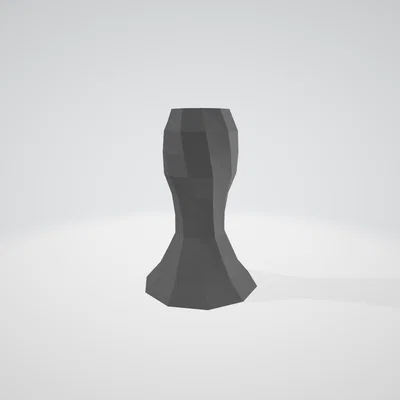 Bình hoa Low Poly 3D - Mẫu trang trí nội thất hiện đại dễ in