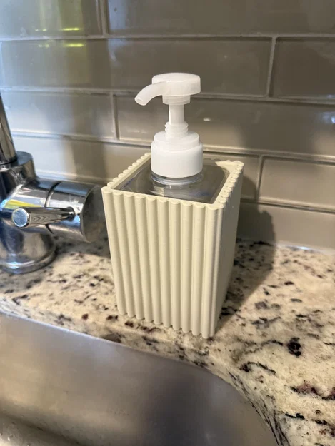 Vỏ/Ống chứa gân cho chai refill Muji PET 400 mL (Ribbed Hand Soap Sleeve) - Image 3