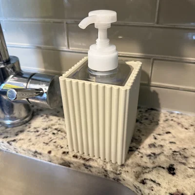 Vỏ/Ống chứa gân cho chai refill Muji PET 400 mL (Ribbed Hand Soap Sleeve)