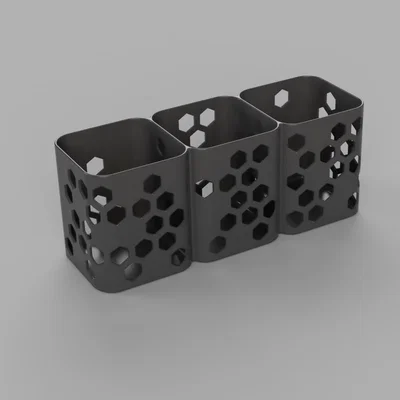 Khay đựng đồ đa năng họa tiết lục giác in 3D tiện lợi