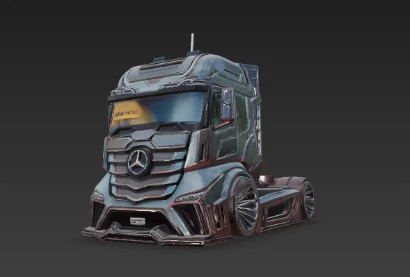 Xe Tải Mercedes Tương Lai (Futuristic Mercedes Truck) - Image 10