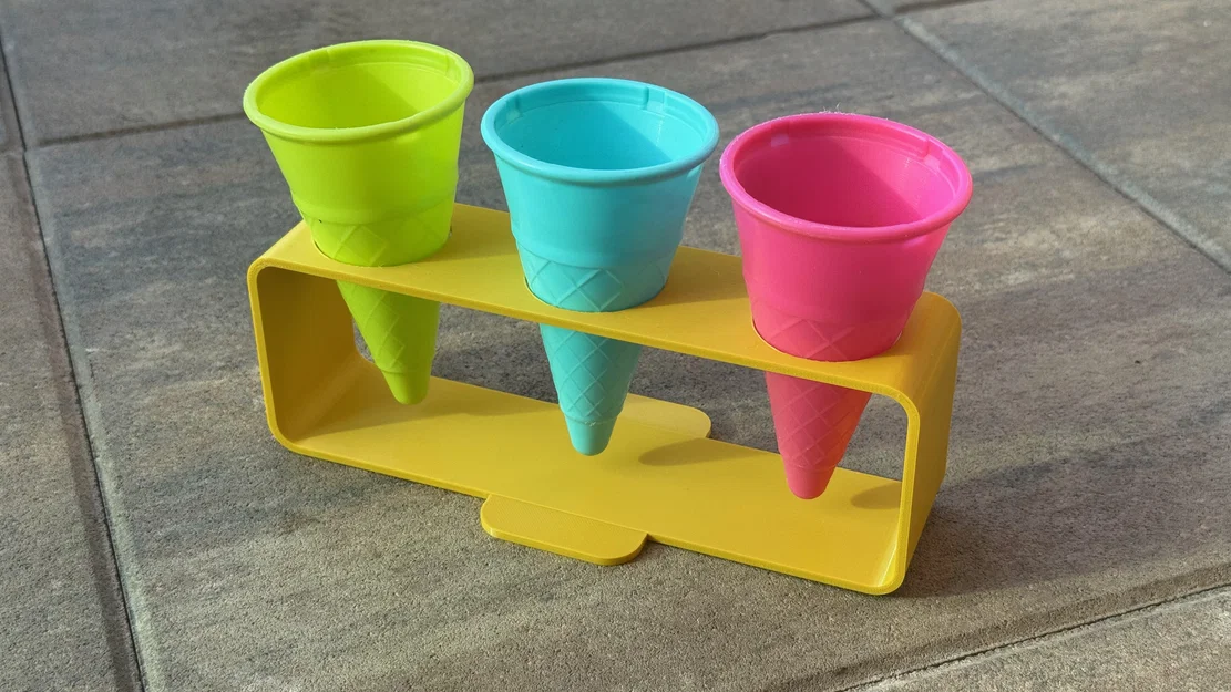 Kệ đỡ kem ốc quế (Ice cream stand / Stojánek na zmrzliny) - Image 3