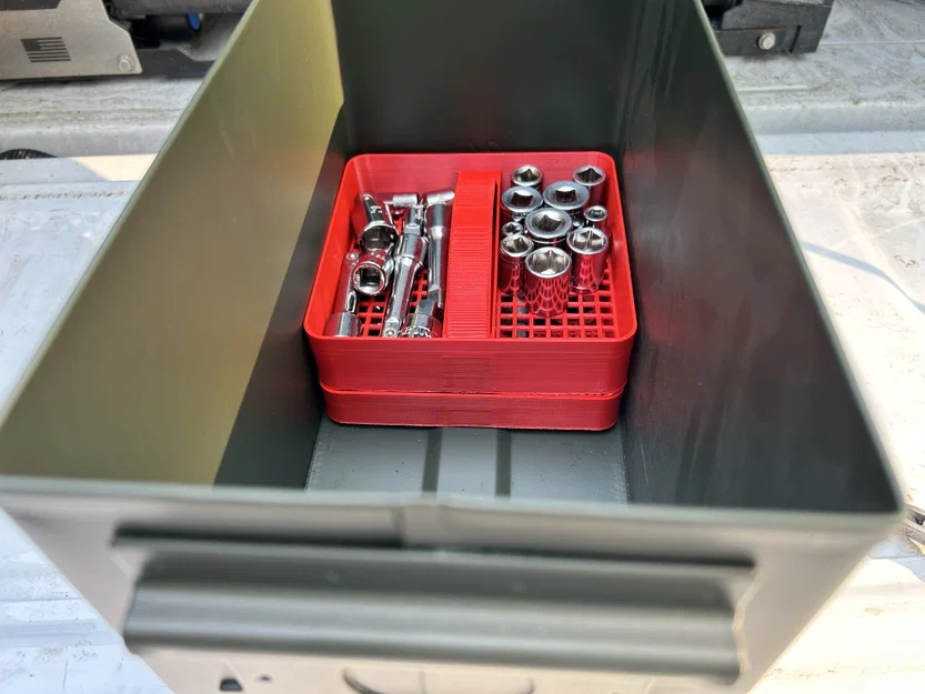 Khay sắp xếp cho thùng đạn Harbor Freight 50 cal (xếp chồng) - Image 2