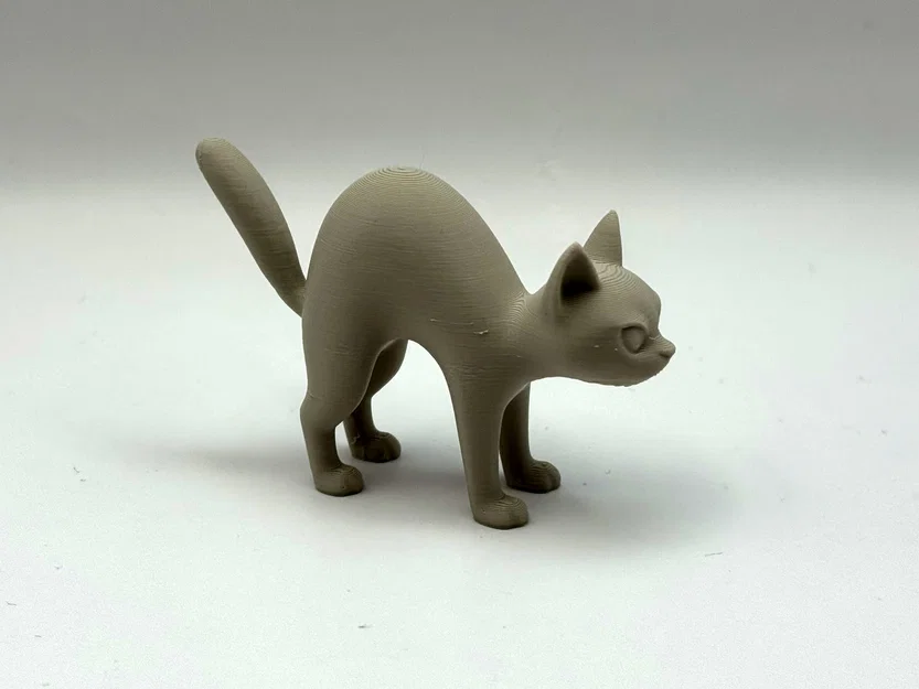 Mô hình chú mèo con vươn mình đáng yêu - File in 3D - Image 1