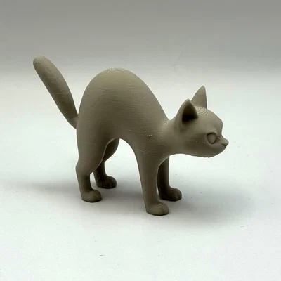 Mô hình chú mèo con vươn mình đáng yêu - File in 3D