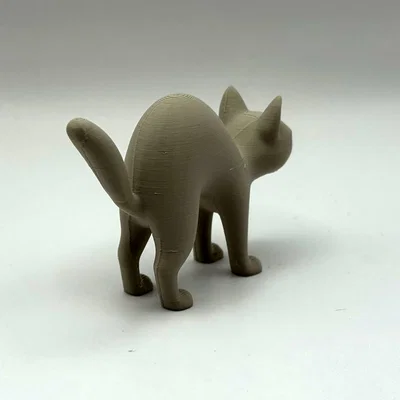 Mô hình chú mèo con vươn mình đáng yêu - File in 3D