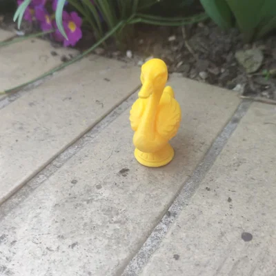 Mô hình tượng đà điểu 12cm in 3D trang trí độc đáo