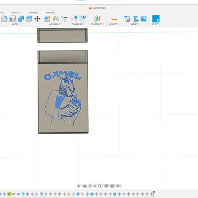 Mô hình hộp đựng thuốc lá Camel Joe in 3D độc đáo