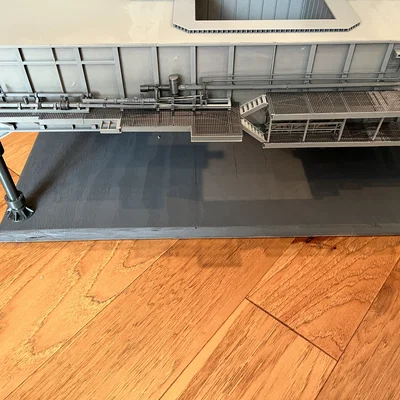 Mô hình 3D hệ thống đường ống LOX cho Shuttle MLP Side 1