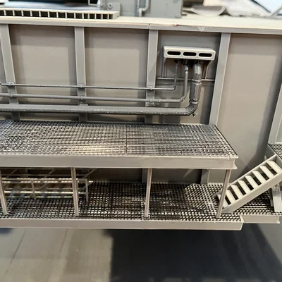 Mô hình 3D hệ thống đường ống LOX cho Shuttle MLP Side 1