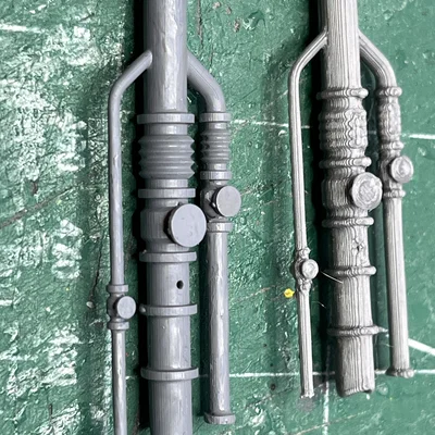 Mô hình 3D hệ thống đường ống LOX cho Shuttle MLP Side 1