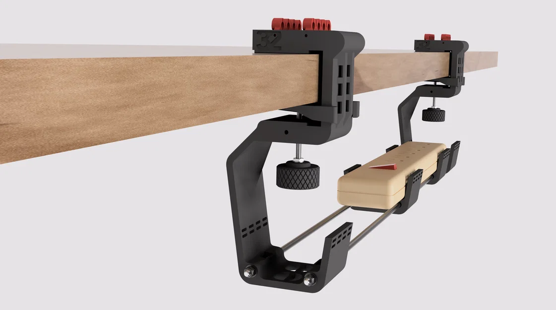 No. 5 Wire Organizer cho Standing Desk (Khay treo ổ điện & gom dây) - Image 1