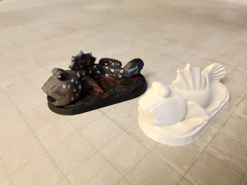 Mô hình Mudskipper mini: Sinh vật lạ cho game nhập vai D&D - Image 2