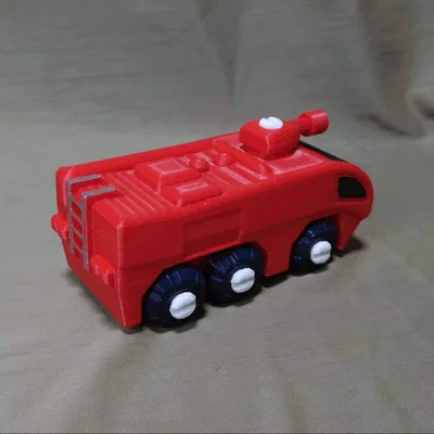 Mô hình xe chữa cháy sân bay 3D – Đồ chơi lắp ráp độc đáo cho bé