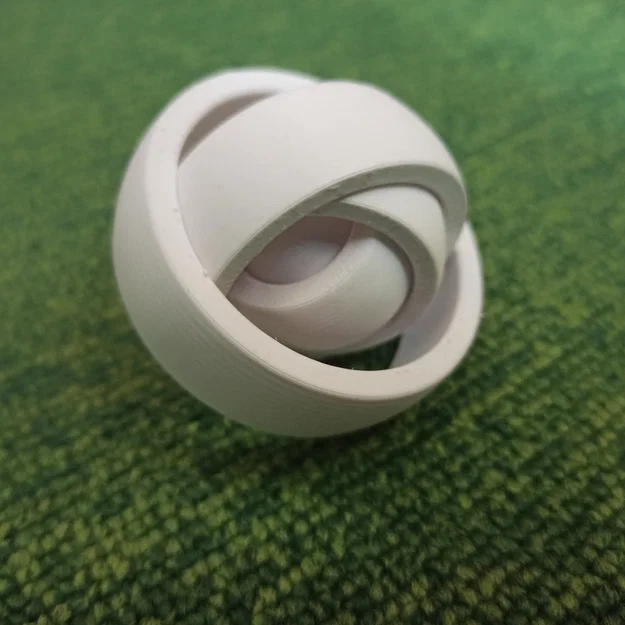 5 Ring Gyro Fidget – Con quay fidget 5 vòng print-in-place - Image 3