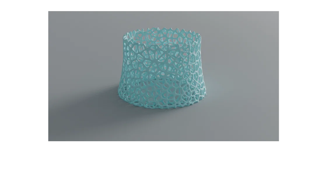 Chân đế nâng tô cho chó/mèo dạng thuôn – họa tiết Voronoi - Image 1