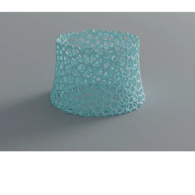 Chân đế nâng tô cho chó/mèo dạng thuôn – họa tiết Voronoi
