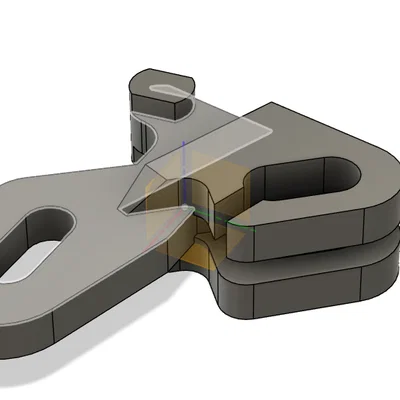 Móc nối cáp tay nắm cửa xe Smart Roadster - Phụ tùng thay thế 3D