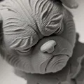 Grumpy Dog - Stone Bust (Tượng bán thân chó cau có bằng đá) - Thumbnail 2