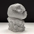 Grumpy Dog - Stone Bust (Tượng bán thân chó cau có bằng đá) - Thumbnail 4