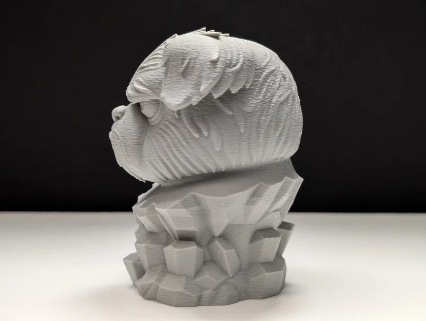 Grumpy Dog - Stone Bust (Tượng bán thân chó cau có bằng đá) - Image 8