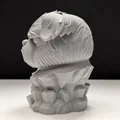 Grumpy Dog - Stone Bust (Tượng bán thân chó cau có bằng đá) - Thumbnail 8