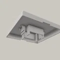Mặt công tắc đèn vuông tương thích Busch-Jaeger (In 3D) - Thumbnail 1