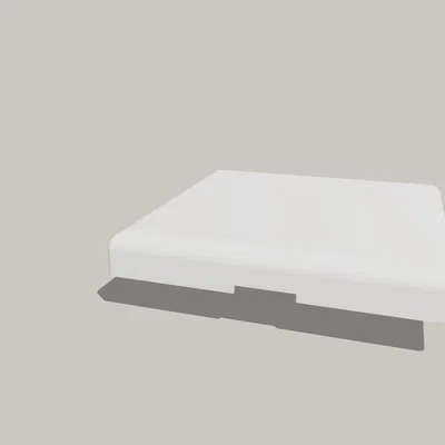 Mặt công tắc đèn vuông tương thích Busch-Jaeger (In 3D)