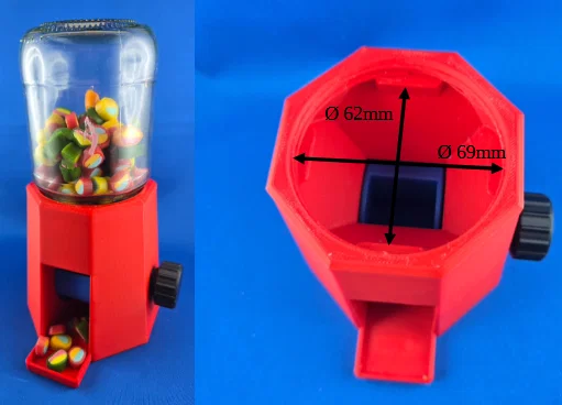 Máy Phân Phối Thực Phẩm 3D Tự Chế Tiện Dụng Cho Hũ Thủy Tinh - Image 2