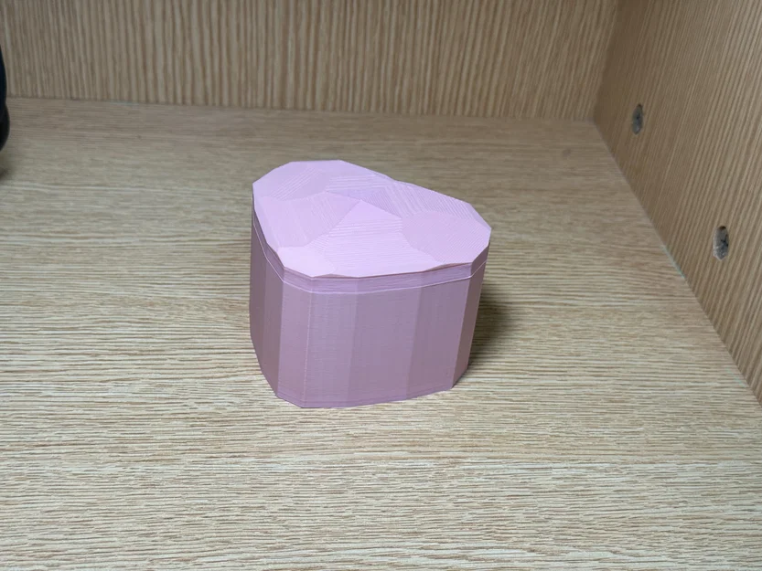 Hộp Đựng Trang Sức Hình Trái Tim Đa Giác - Mẫu In 3D Độc Đáo - Image 5