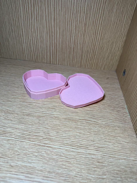 Hộp Đựng Trang Sức Hình Trái Tim Đa Giác - Mẫu In 3D Độc Đáo - Image 6