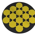 Đế Lót Ly Chấm Nhiều Màu (Multicolor Dot Coaster) - Thumbnail 3