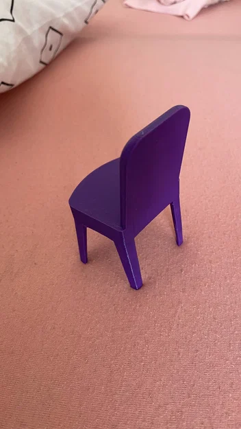 Mẫu ghế nhựa mini cho nhà búp bê (Doll chair) - Dễ in 3D - Image 1