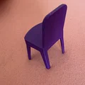 Mẫu ghế nhựa mini cho nhà búp bê (Doll chair) - Dễ in 3D - Thumbnail 1
