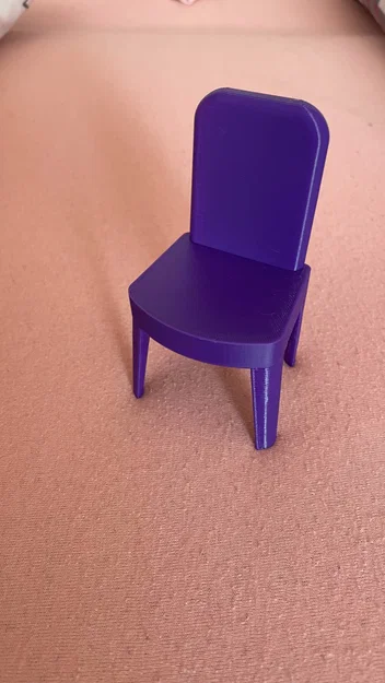 Mẫu ghế nhựa mini cho nhà búp bê (Doll chair) - Dễ in 3D - Image 2