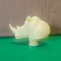 Tượng đầu tê giác 3D độc đáo - Mẫu decor trang trí ấn tượng - Thumbnail 2