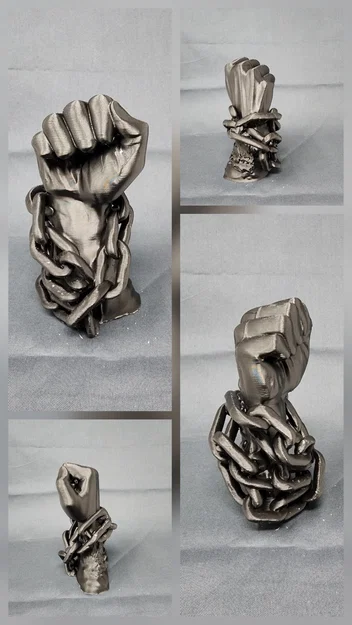 Mô hình 3D No More Chains - Tượng bàn tay xiềng xích đầy cảm hứng - Image 1