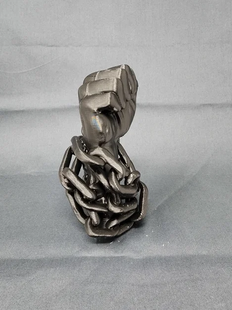 Mô hình 3D No More Chains - Tượng bàn tay xiềng xích đầy cảm hứng - Image 2