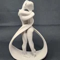 Tượng nghệ thuật 3D The Embrace: Biểu tượng tình yêu tinh tế - Thumbnail 1