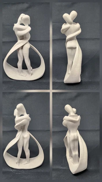 Tượng nghệ thuật 3D The Embrace: Biểu tượng tình yêu tinh tế - Image 2