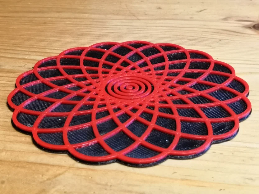 Miếng lót ly Spirograph (Spirograph coaster 4) thiết kế tinh xảo - Image 3
