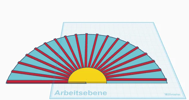 Mô hình quạt Sunrise Fan in 3D cực nhẹ, thiết kế độc đáo - Image 1