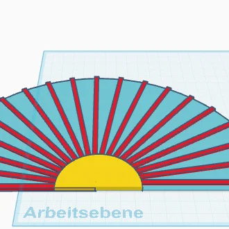 Mô hình quạt Sunrise Fan in 3D cực nhẹ, thiết kế độc đáo