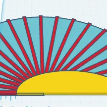 Mô hình quạt Sunrise Fan in 3D cực nhẹ, thiết kế độc đáo