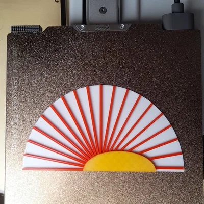 Mô hình quạt Sunrise Fan in 3D cực nhẹ, thiết kế độc đáo
