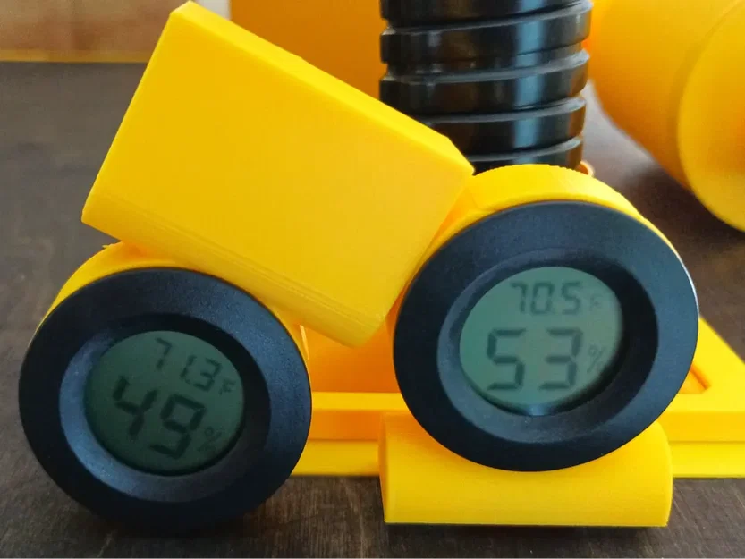 Giá đỡ (Holder/Stand) cho Hygrometer Thermometer tròn mini 1.8" - Image 1